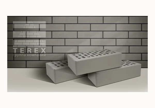 Облицовочный кирпич TEREX Серый 1 NF