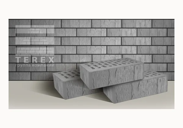 Облицовочный кирпич TEREX Серый шале